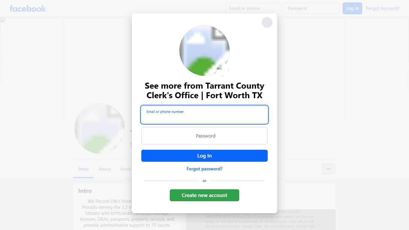 Tarrant County Clerk's Office Fort Worth TX Facebook